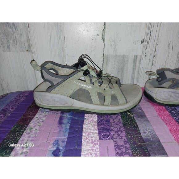 Salomon Tech Revo 873494 Unisex Size 6 Beige Open Toe Casual Slip On Sandals - Picture 6 of 14